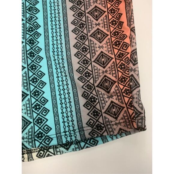 Aztec Patterned Biker Shorts - Picture 5 of 8